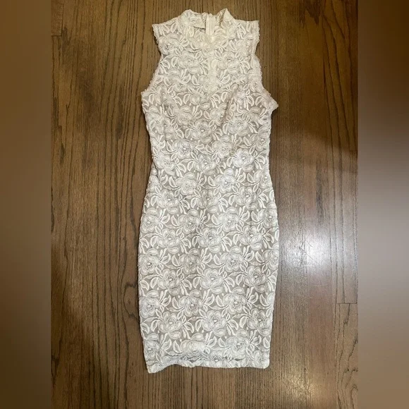 Soprano | Dresses | Soprano Whitecream Lace Illusion Dresssize Medium |  Poshmark